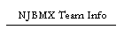 NJBMX Team Info